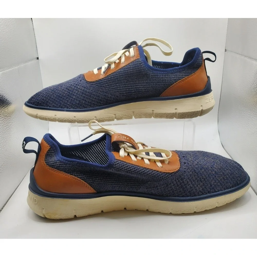 Cole Haan Sneakers Generation ZeroGrand Stitchlite Men's 13 Blue Knit Comfort